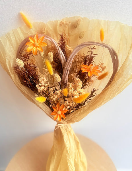 Bouquet structure cœur